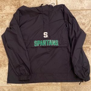 MSU lightweight pullover with hood